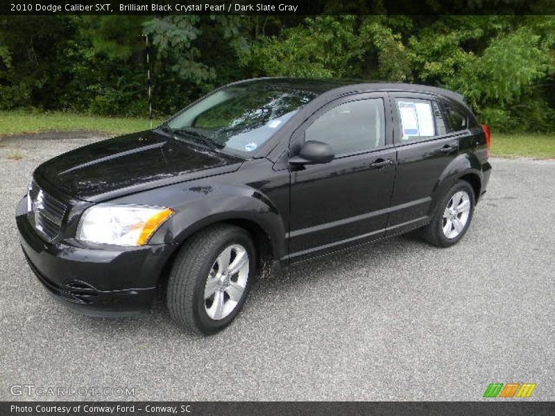 Brilliant Black Crystal Pearl / Dark Slate Gray 2010 Dodge Caliber SXT