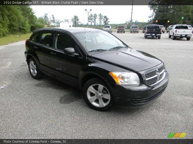 Brilliant Black Crystal Pearl / Dark Slate Gray 2010 Dodge Caliber SXT