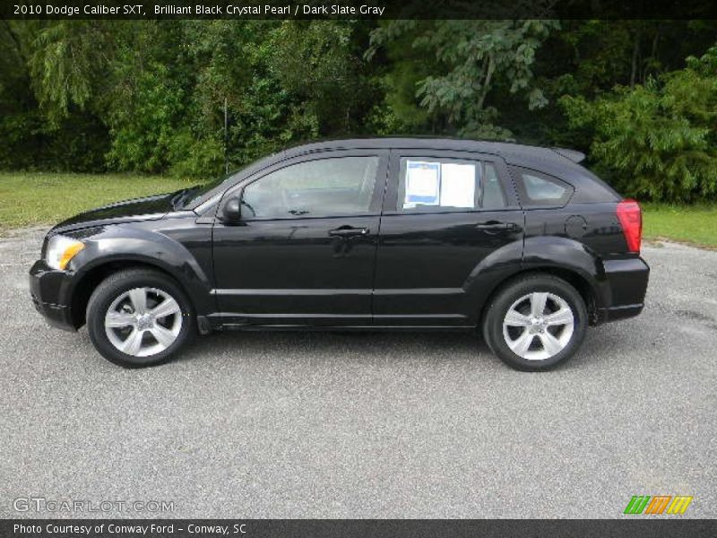 Brilliant Black Crystal Pearl / Dark Slate Gray 2010 Dodge Caliber SXT