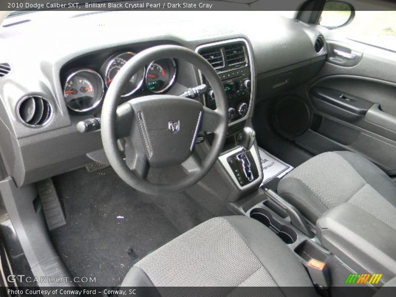 Brilliant Black Crystal Pearl / Dark Slate Gray 2010 Dodge Caliber SXT