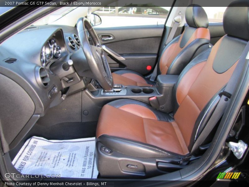  2007 G6 GTP Sedan Ebony/Morocco Interior