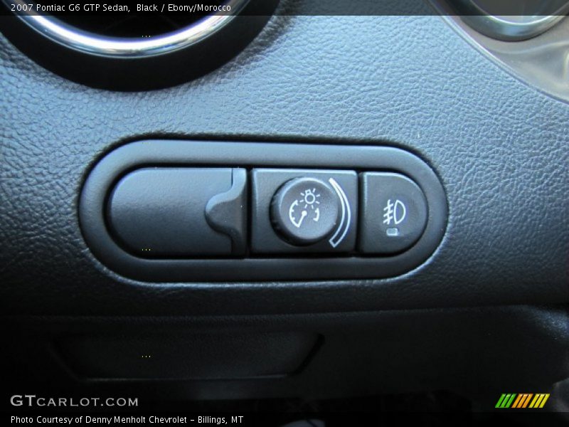 Black / Ebony/Morocco 2007 Pontiac G6 GTP Sedan