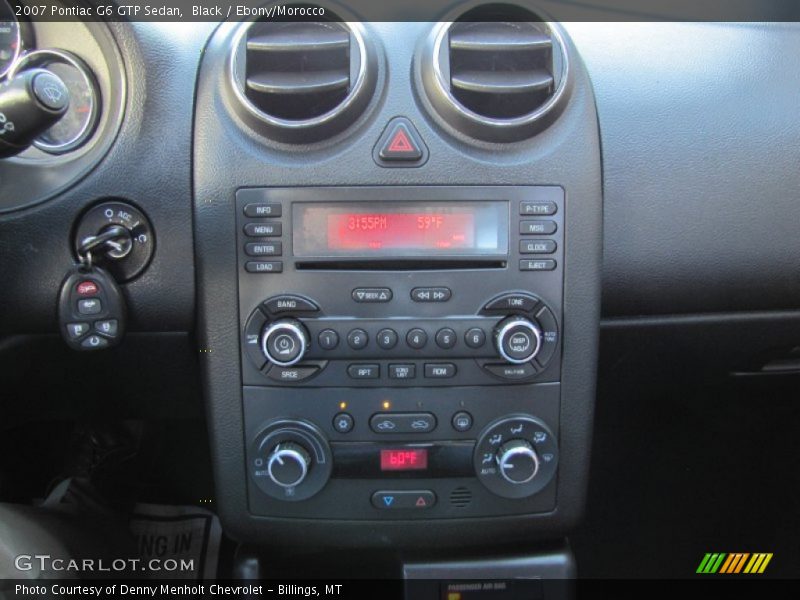 Controls of 2007 G6 GTP Sedan