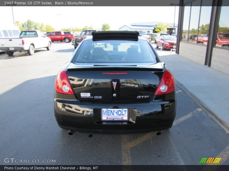 Black / Ebony/Morocco 2007 Pontiac G6 GTP Sedan