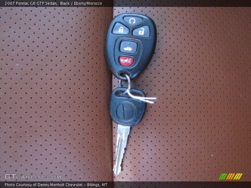 Keys of 2007 G6 GTP Sedan