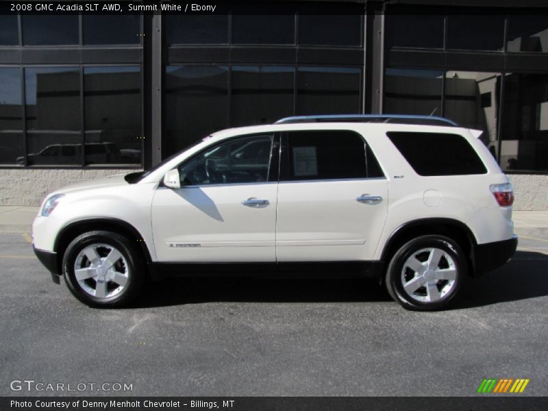 Summit White / Ebony 2008 GMC Acadia SLT AWD