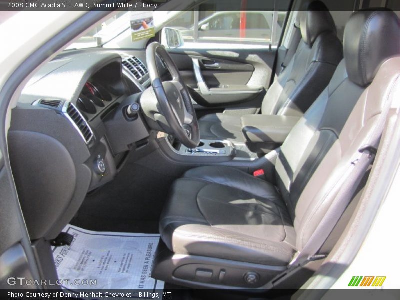 Summit White / Ebony 2008 GMC Acadia SLT AWD