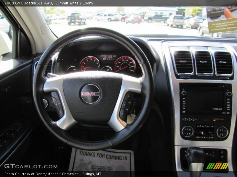 Summit White / Ebony 2008 GMC Acadia SLT AWD