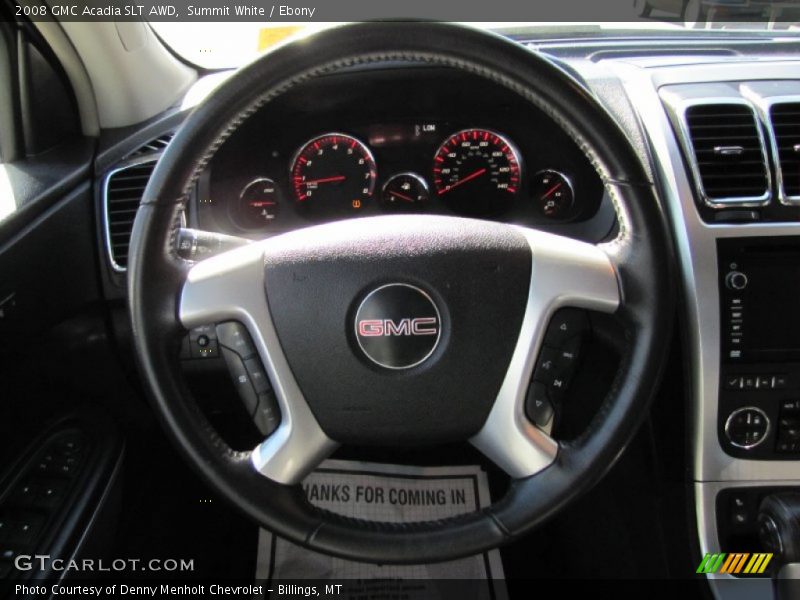 Summit White / Ebony 2008 GMC Acadia SLT AWD