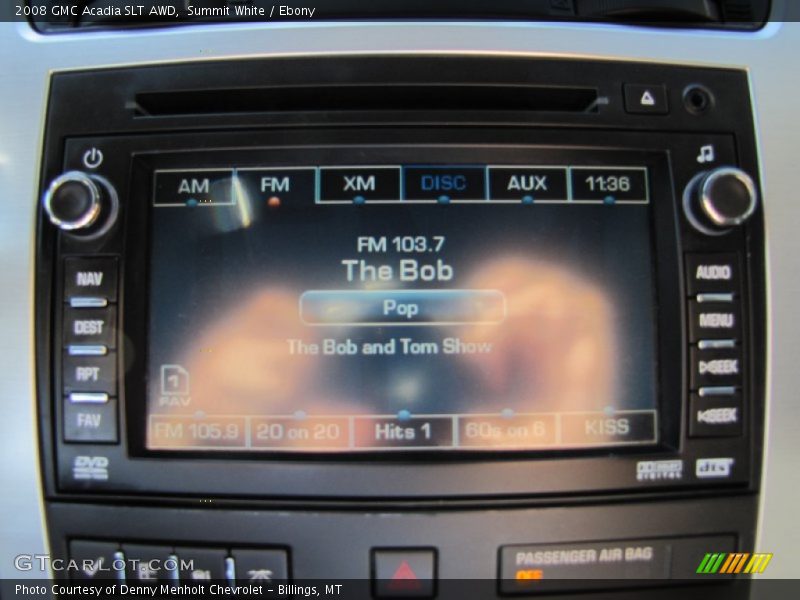 Summit White / Ebony 2008 GMC Acadia SLT AWD