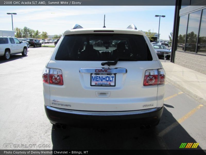 Summit White / Ebony 2008 GMC Acadia SLT AWD