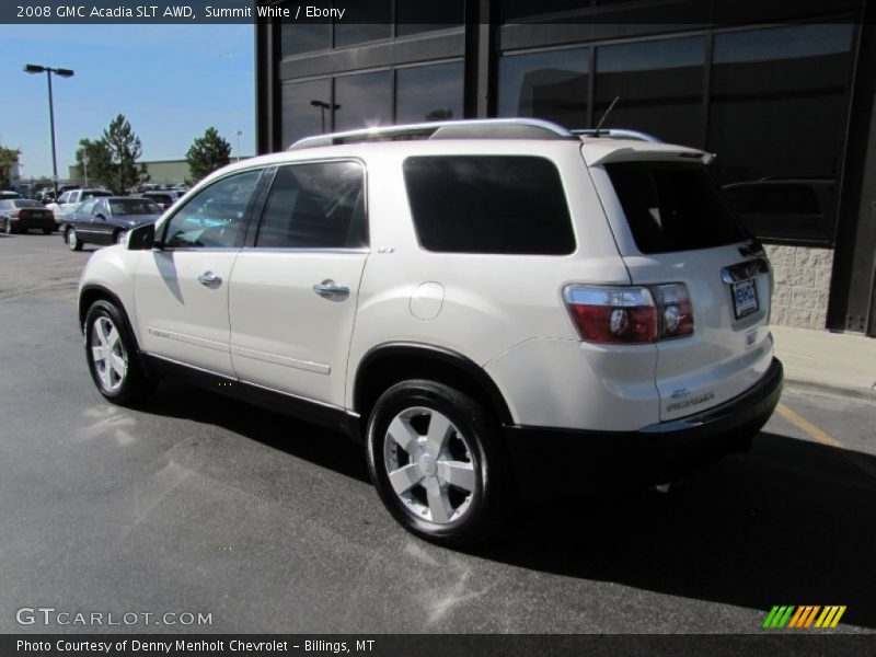 Summit White / Ebony 2008 GMC Acadia SLT AWD