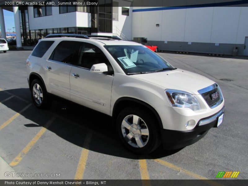 Summit White / Ebony 2008 GMC Acadia SLT AWD