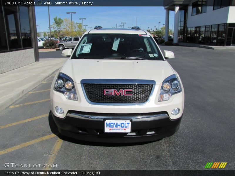 Summit White / Ebony 2008 GMC Acadia SLT AWD