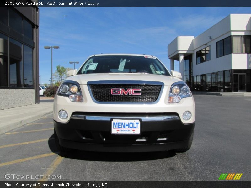 Summit White / Ebony 2008 GMC Acadia SLT AWD