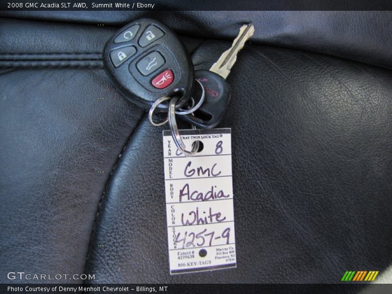 Summit White / Ebony 2008 GMC Acadia SLT AWD
