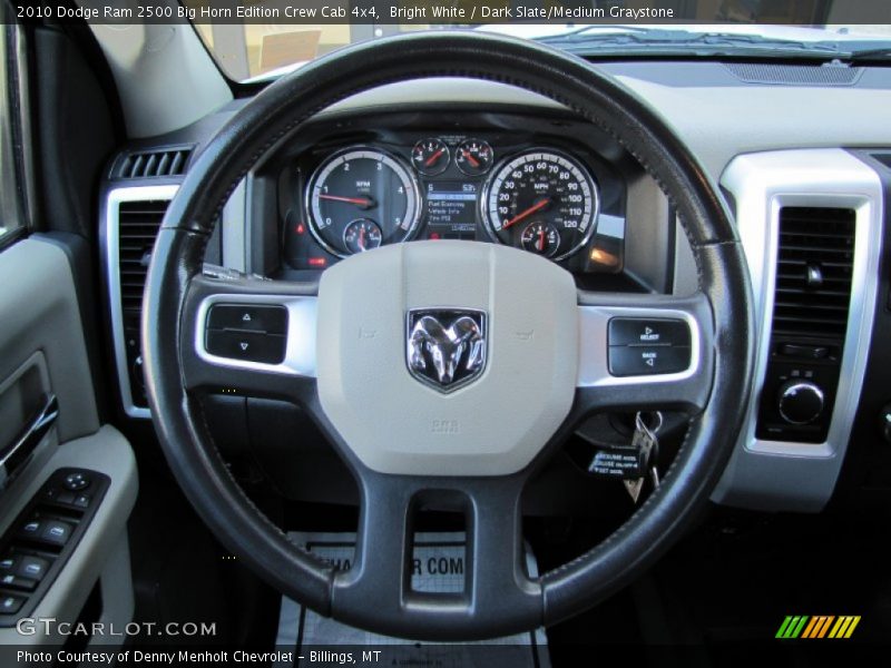 Bright White / Dark Slate/Medium Graystone 2010 Dodge Ram 2500 Big Horn Edition Crew Cab 4x4