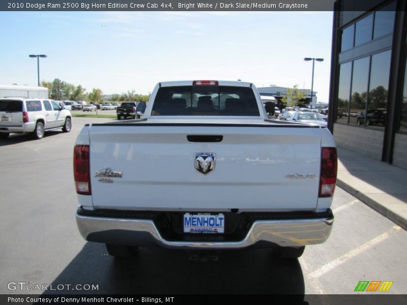 Bright White / Dark Slate/Medium Graystone 2010 Dodge Ram 2500 Big Horn Edition Crew Cab 4x4