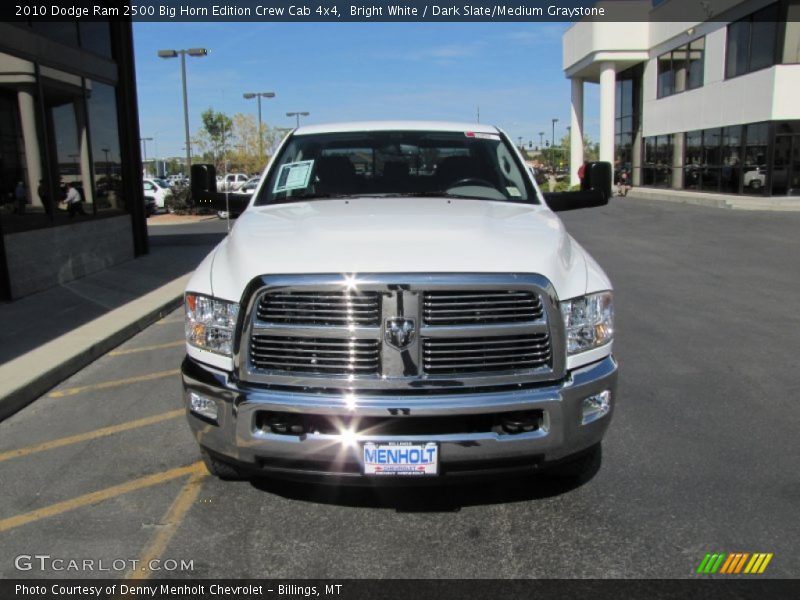 Bright White / Dark Slate/Medium Graystone 2010 Dodge Ram 2500 Big Horn Edition Crew Cab 4x4