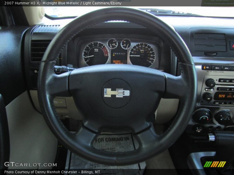 Midnight Blue Metallic / Light Cashmere/Ebony 2007 Hummer H3 X