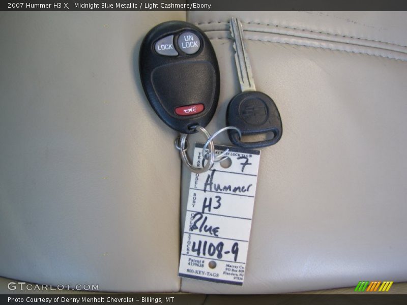 Midnight Blue Metallic / Light Cashmere/Ebony 2007 Hummer H3 X