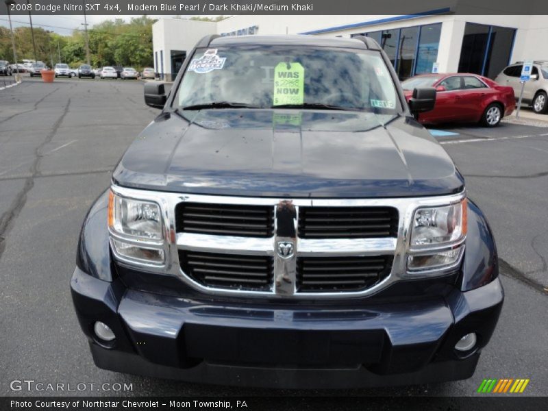 Modern Blue Pearl / Dark Khaki/Medium Khaki 2008 Dodge Nitro SXT 4x4