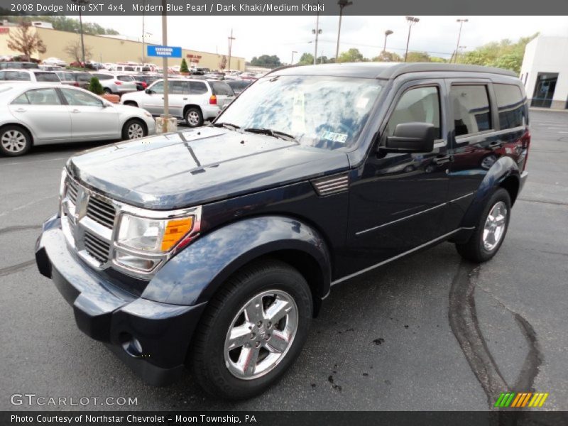 Modern Blue Pearl / Dark Khaki/Medium Khaki 2008 Dodge Nitro SXT 4x4