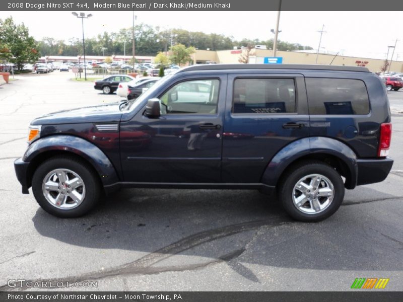 Modern Blue Pearl / Dark Khaki/Medium Khaki 2008 Dodge Nitro SXT 4x4