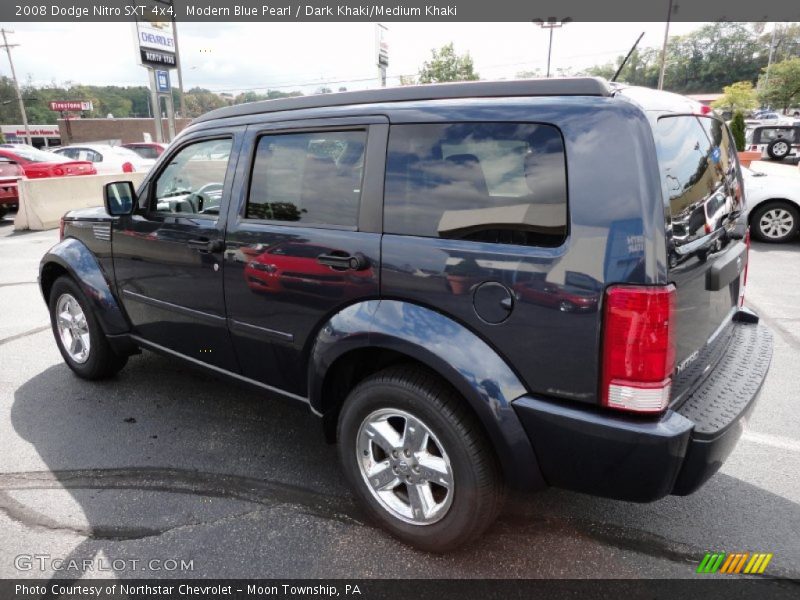 Modern Blue Pearl / Dark Khaki/Medium Khaki 2008 Dodge Nitro SXT 4x4