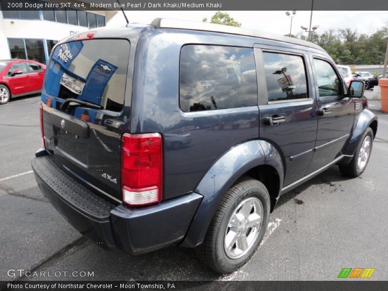 Modern Blue Pearl / Dark Khaki/Medium Khaki 2008 Dodge Nitro SXT 4x4