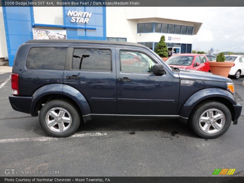 Modern Blue Pearl / Dark Khaki/Medium Khaki 2008 Dodge Nitro SXT 4x4