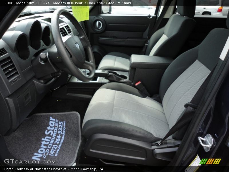 Modern Blue Pearl / Dark Khaki/Medium Khaki 2008 Dodge Nitro SXT 4x4