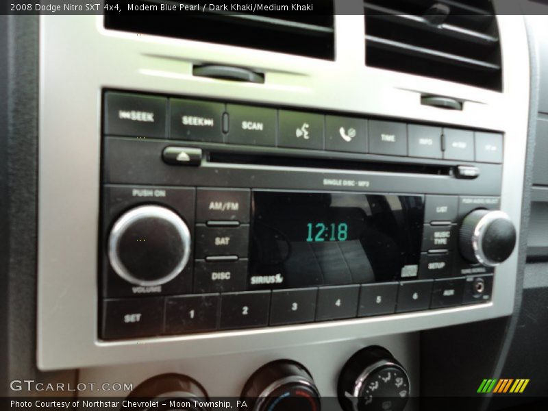 Modern Blue Pearl / Dark Khaki/Medium Khaki 2008 Dodge Nitro SXT 4x4