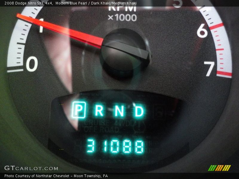Modern Blue Pearl / Dark Khaki/Medium Khaki 2008 Dodge Nitro SXT 4x4
