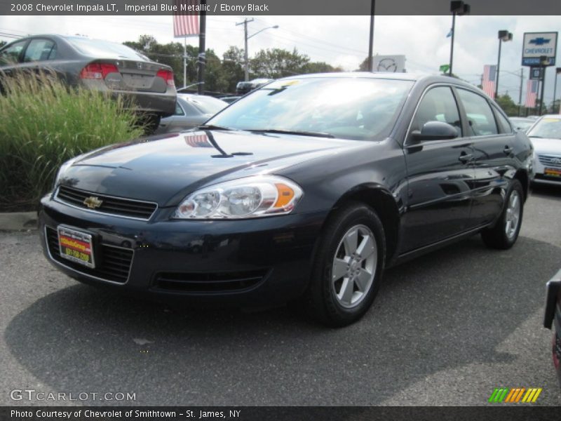 Imperial Blue Metallic / Ebony Black 2008 Chevrolet Impala LT