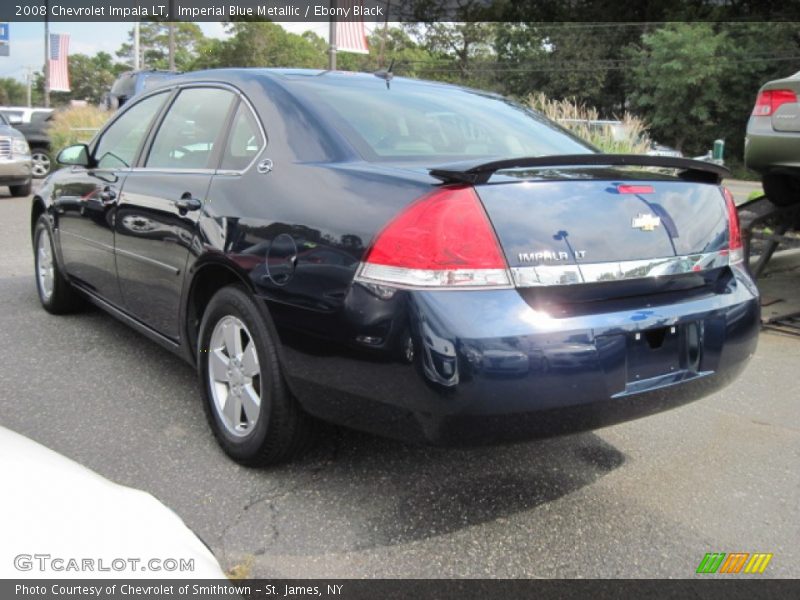 Imperial Blue Metallic / Ebony Black 2008 Chevrolet Impala LT