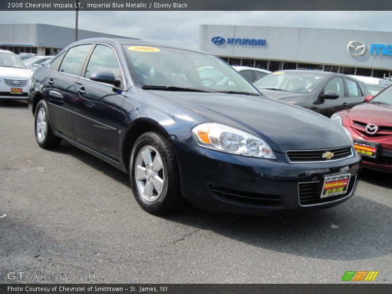 Imperial Blue Metallic / Ebony Black 2008 Chevrolet Impala LT