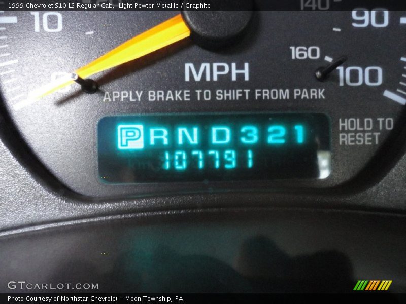 Light Pewter Metallic / Graphite 1999 Chevrolet S10 LS Regular Cab