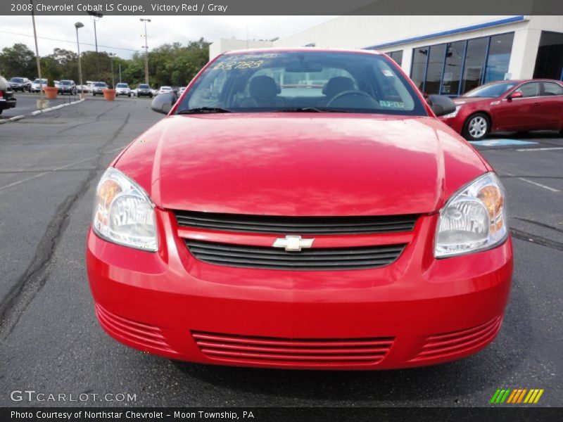 Victory Red / Gray 2008 Chevrolet Cobalt LS Coupe