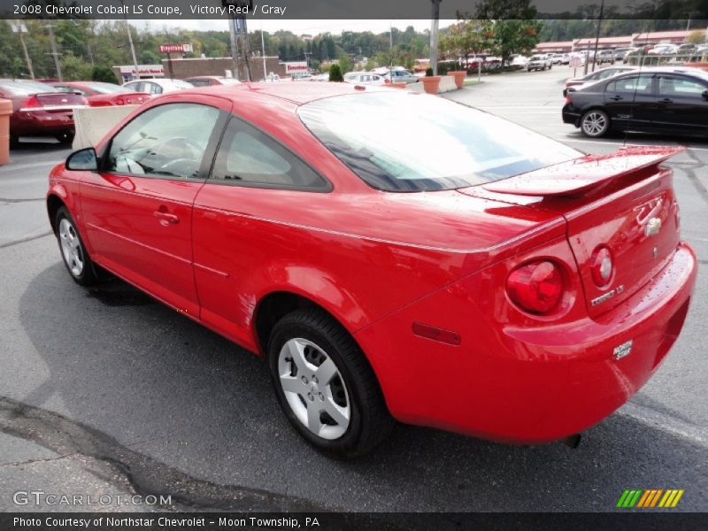 Victory Red / Gray 2008 Chevrolet Cobalt LS Coupe
