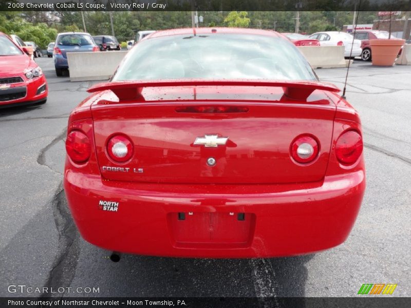 Victory Red / Gray 2008 Chevrolet Cobalt LS Coupe