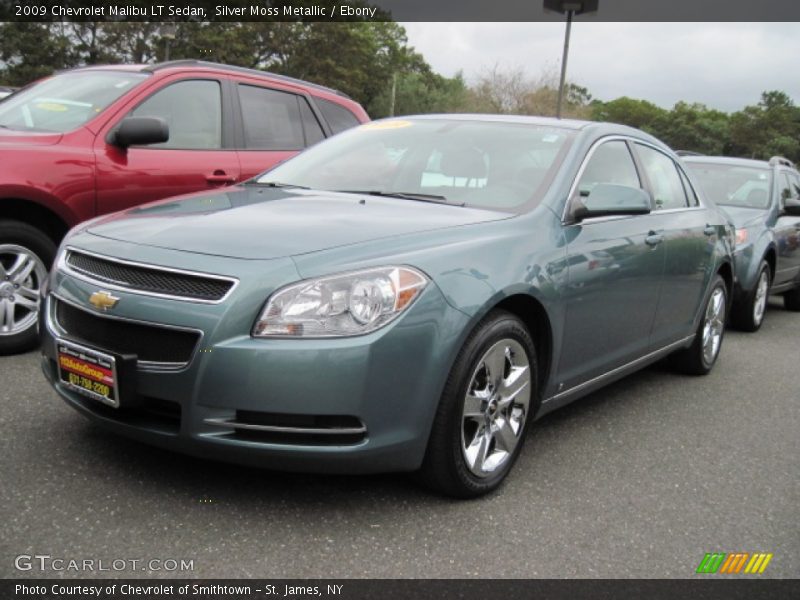 Silver Moss Metallic / Ebony 2009 Chevrolet Malibu LT Sedan