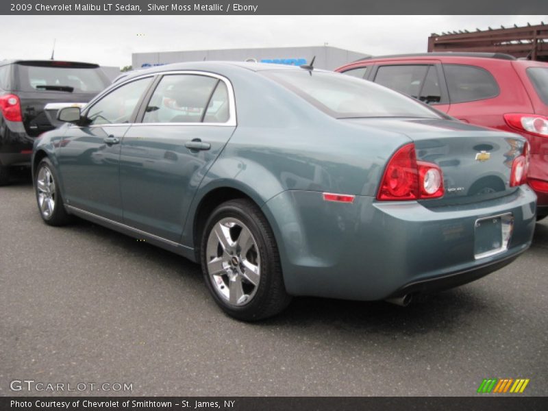 Silver Moss Metallic / Ebony 2009 Chevrolet Malibu LT Sedan