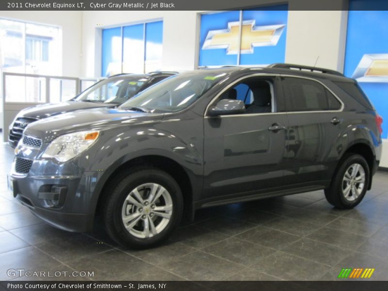 Cyber Gray Metallic / Jet Black 2011 Chevrolet Equinox LT