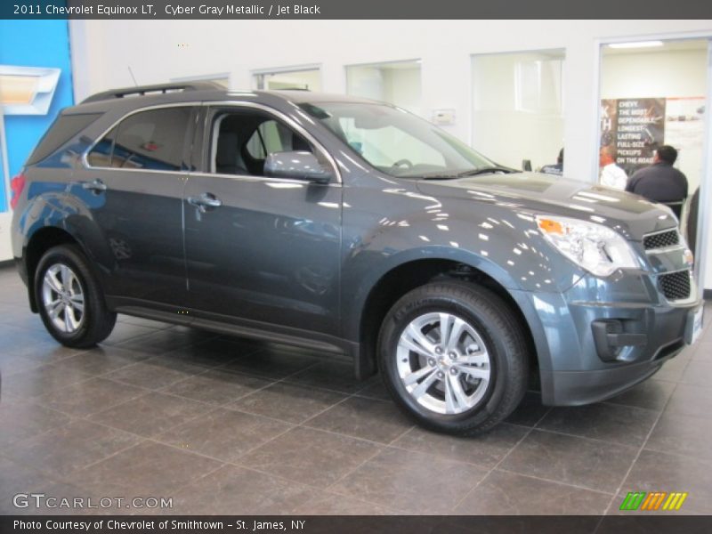 Cyber Gray Metallic / Jet Black 2011 Chevrolet Equinox LT