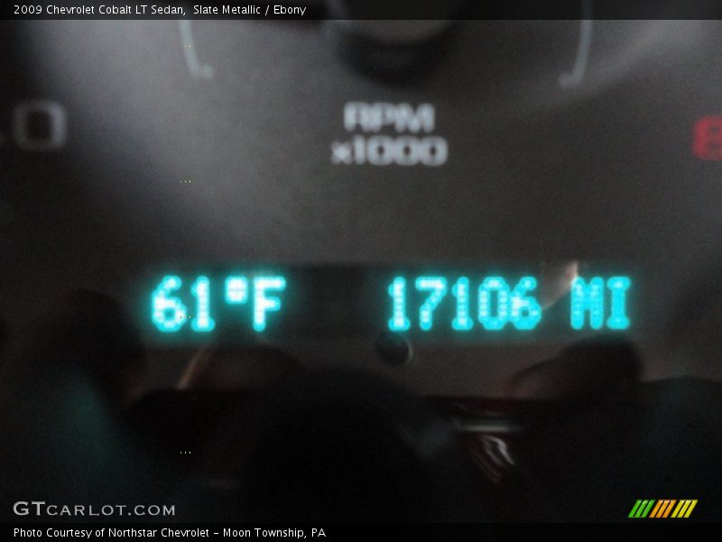 Slate Metallic / Ebony 2009 Chevrolet Cobalt LT Sedan