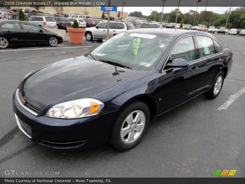 Imperial Blue Metallic / Gray 2008 Chevrolet Impala LT