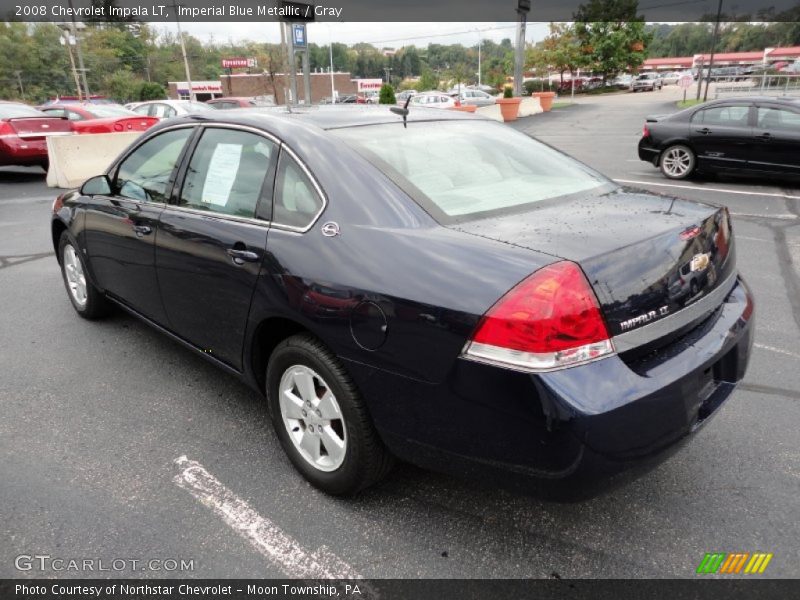 Imperial Blue Metallic / Gray 2008 Chevrolet Impala LT