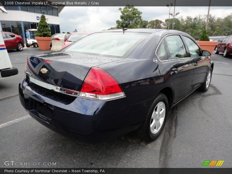 Imperial Blue Metallic / Gray 2008 Chevrolet Impala LT