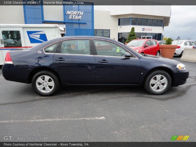Imperial Blue Metallic / Gray 2008 Chevrolet Impala LT